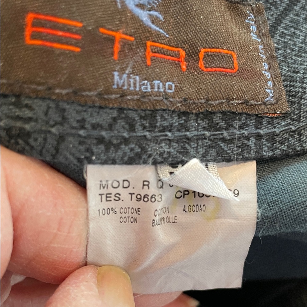 Etro Dark Blue Paisley Jeans - Picture 7 of 7